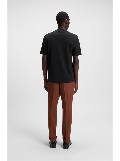 T-shirt in jersey di cotone con logo BOSS | THOMPSON 01/001-50468347